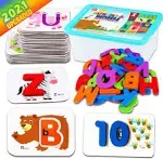 CozyBomB Toddler Alphabet Flash Cards - Preschool Activities Learning Montess...