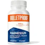 Bulletproof Magnesium Capsules, 90 Count, Supplement for Nervous System, Muscle and Bone Support