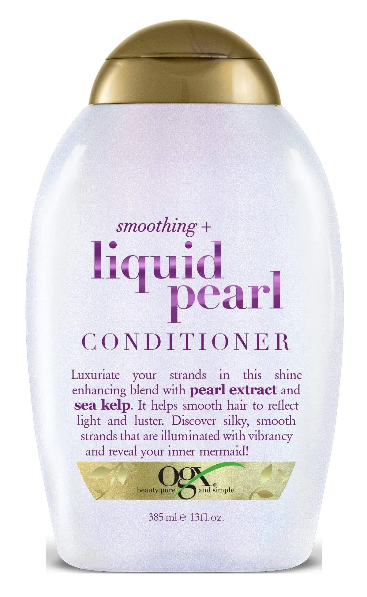 OGX SMOOTHING + LIQUID PEARL EXTRACT SEA KELP CONDITIONER SMOOTH HAIR 13 FL OZ