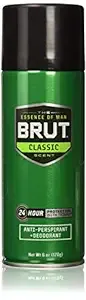 Brut Deodorant 6oz Aerosol Classic Scent(Anti-Perspirant) (6 Pack)