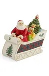 Spode Christmas Tree Santa Sleigh Cookie Jar