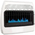 Dyna-Glo Wall Heater Blue Flame Unvented Surface Mounted Interrupted Spark White