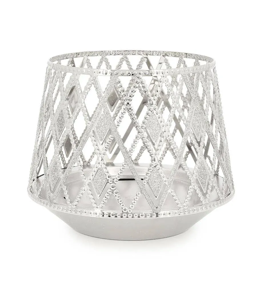 Bath & Body Works Glittery Argyle 3-Wick Candle Holder