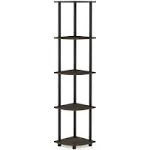 Furinno Turn-N-Tube 5-Tier Corner Multipurpose Display Shelves, Set of 2