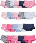 Fruit of the Loom Girls' Cotton Boyshort Underwear