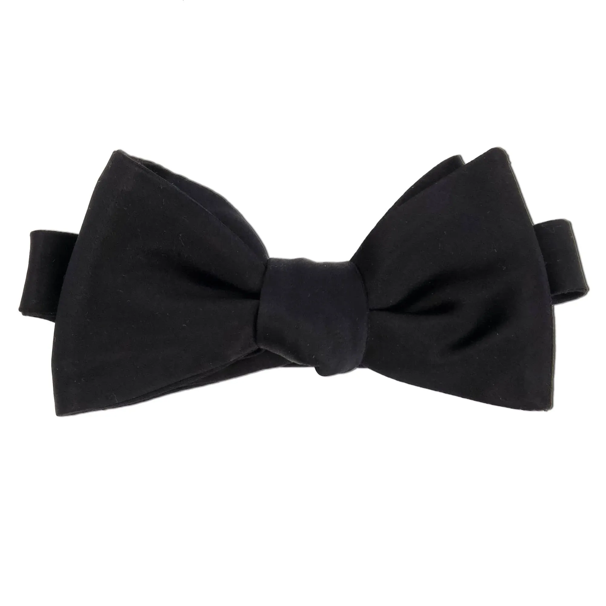 Men's Tie Bar Solid Satin Bow Tie