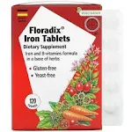 Floradix Iron Tablets 120 Count by Gaia Herbs