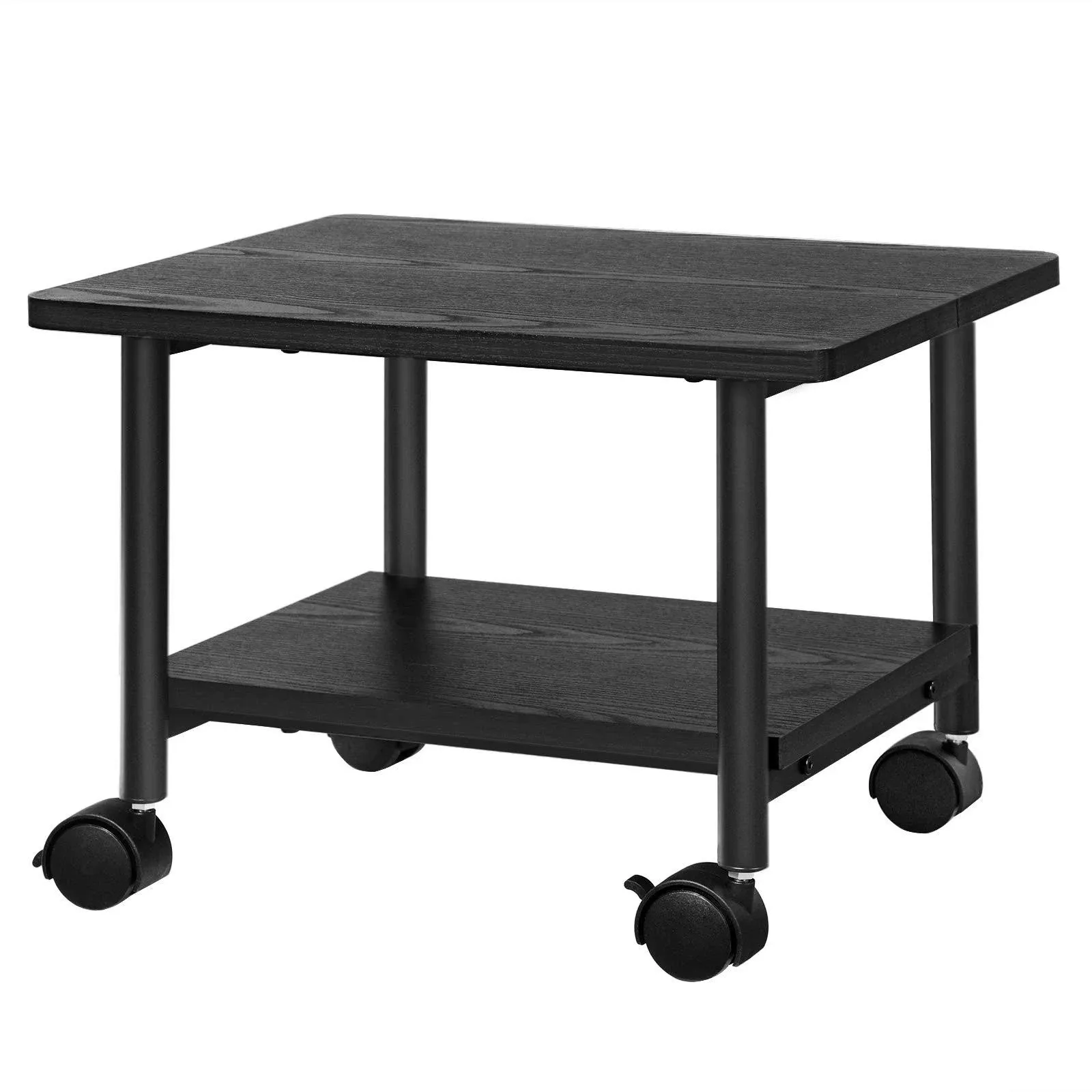 SONGMICS Under Desk Printer Stand and Mobile Machine Cart with Shelf Heavy Duty