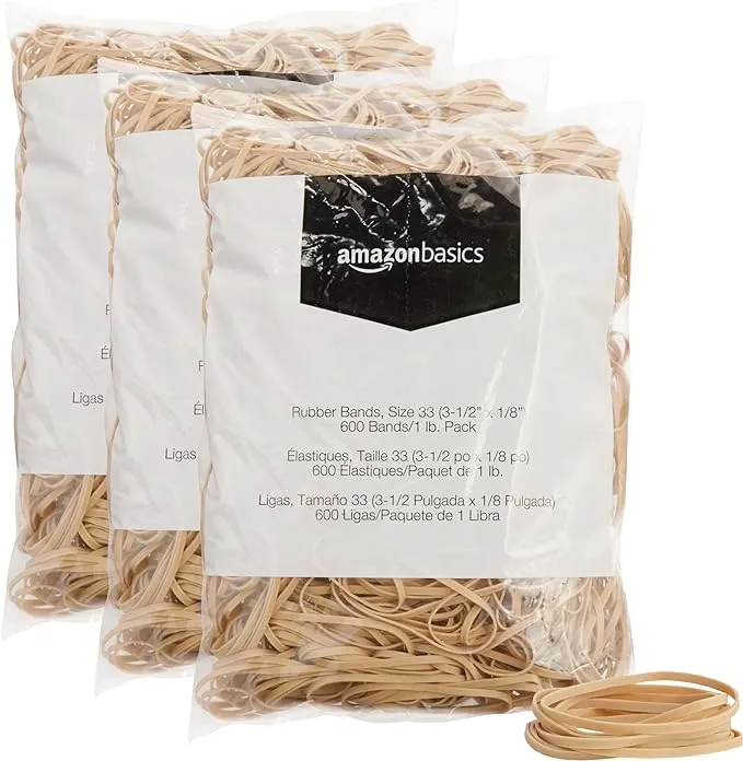 AmazonBasics Basics Rubber Bands, Size 33