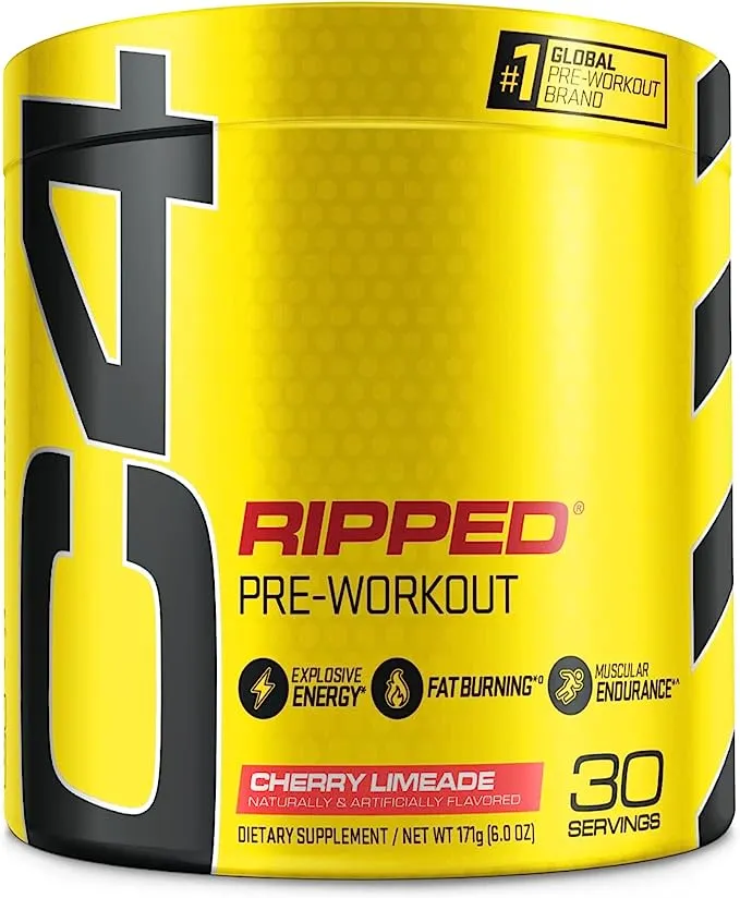 Cellucor - C4 Ripped Fruit Punch, 30 Servings, 183 g (6.46 Oz)