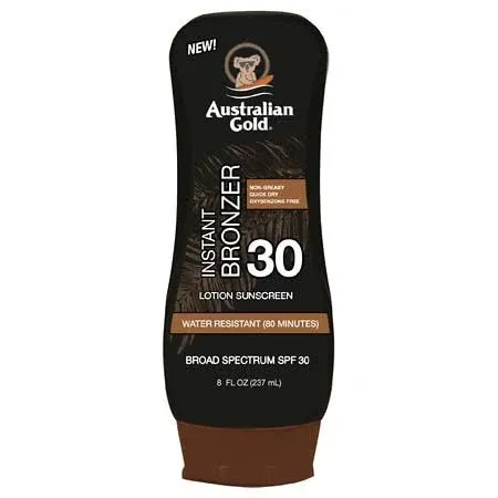 Australian Gold Instant Bronzer Lotion Sunscreen