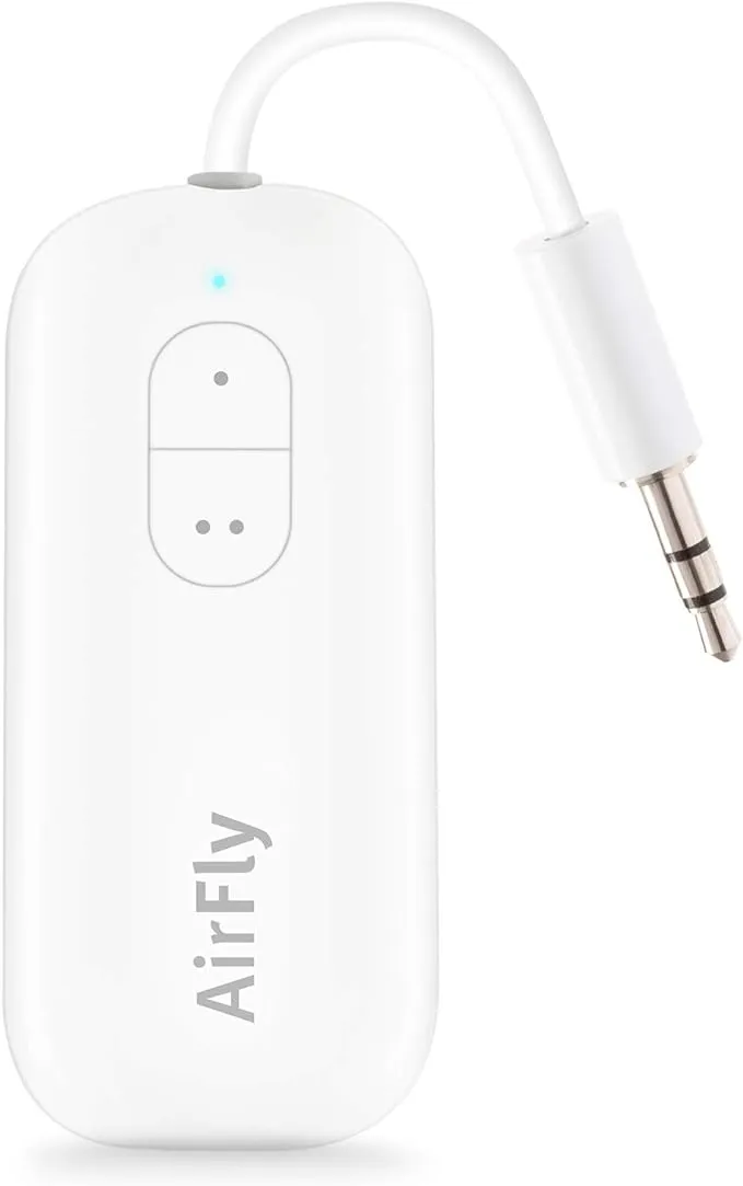 Twelve South - AirFly Duo Portable Bluetooth Audio Receiver - White