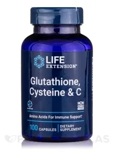 Life Extension Glutathione Cysteine & C - 100 Capsules