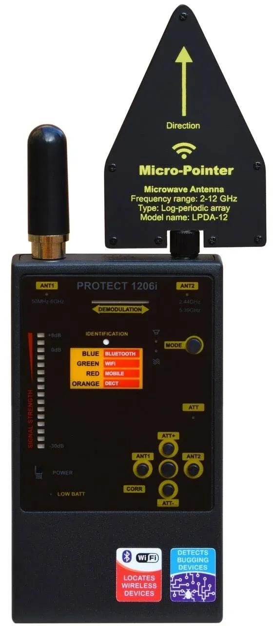 KJB Security Products RF Wireless Signal Detector