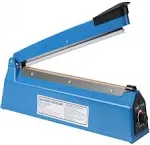 Impulse Heat Sealer Machine Manual Bags, 12 Inch, for Sealing Plastic/PE PP Bags with Extra Replace Element Grip