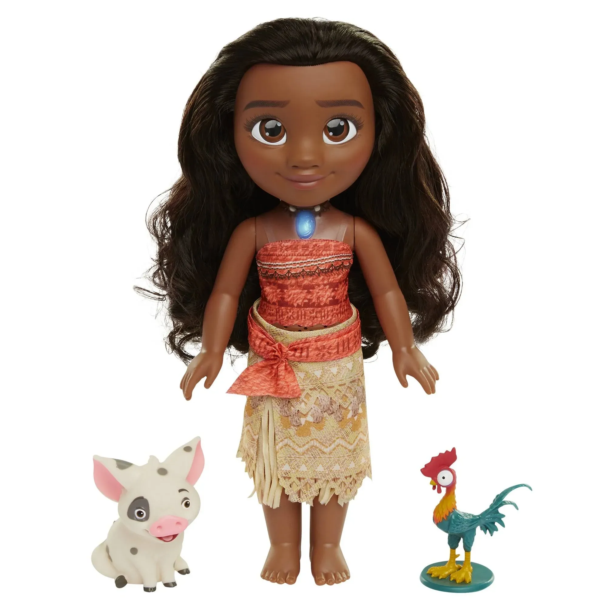 Disney Princess Moana 14 Inch Singing Doll includes Animal Friends Pua &amp; Heihei