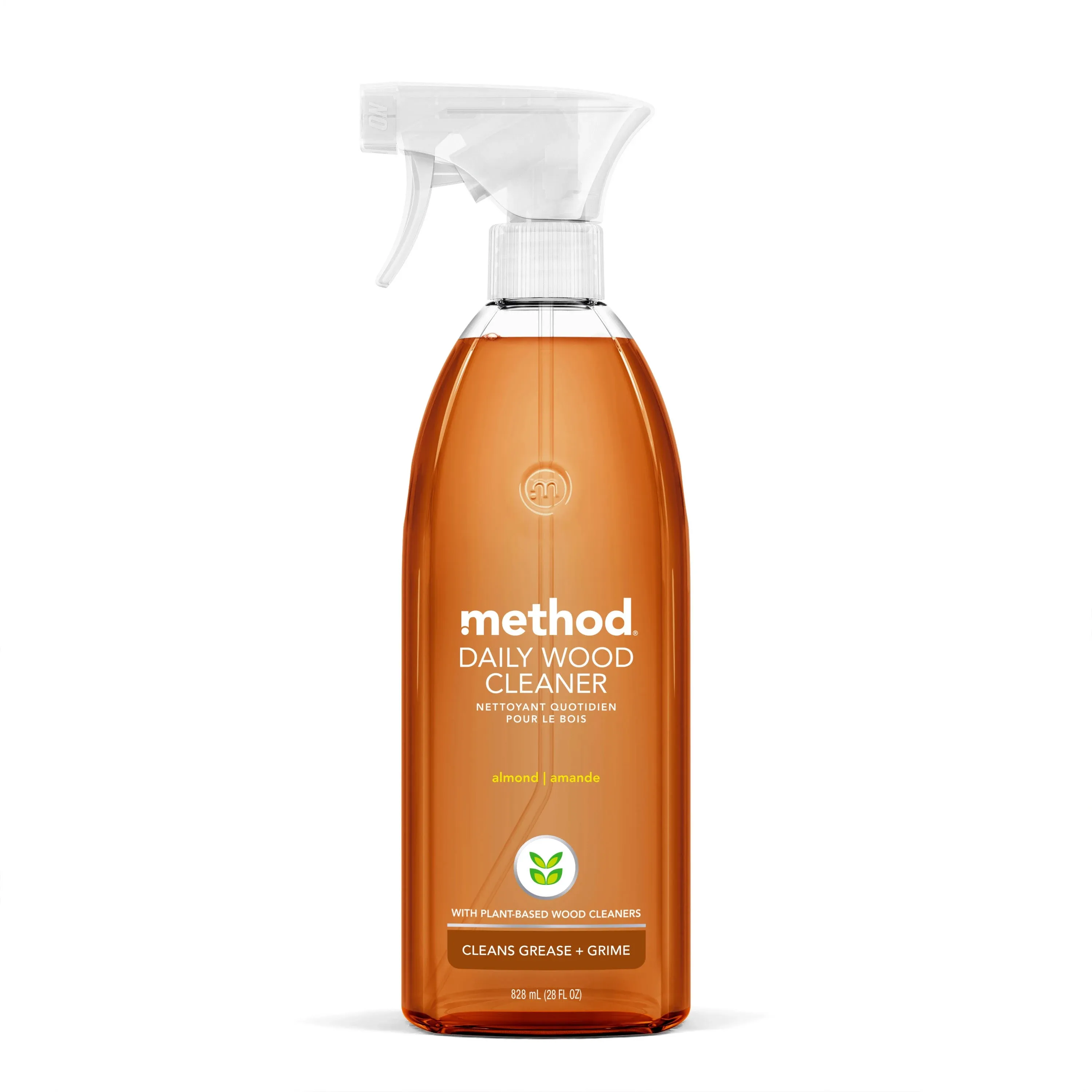 Method 01182 Wood For Good Daily Cleaner, Almond - 28 fl oz bottle