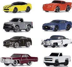 Micro Machines Multipack - Toy Cars and Collectables - Featuring 8 Cadillac and Chevrolet Vehicles - Play and Collect - Amazon Exclusive