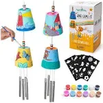 Romis Way 2-Pack Make Your Own Wind Chime Kit - Larger Bells, Stencils and Beads, Arts and Crafts for Kids Ages 8-12, 4-8 - DIY Craft Kit for Girls