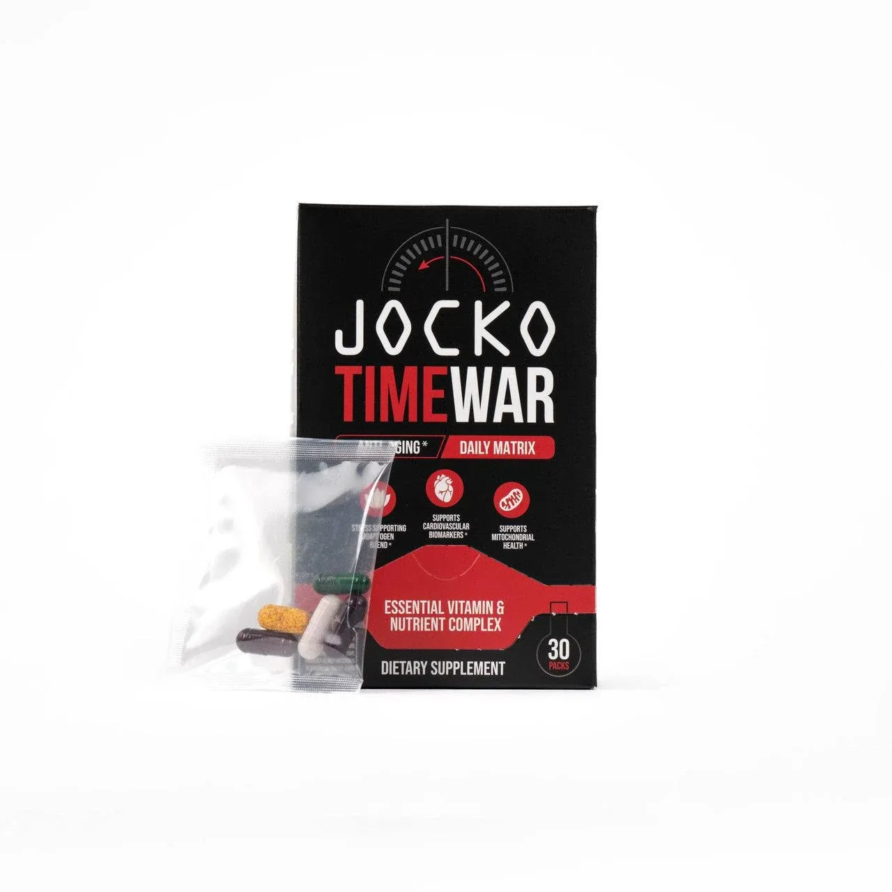 Jocko Fuel TIME WAR Multivitamin - Healthy Aging Supplement For Heart, Bone ...