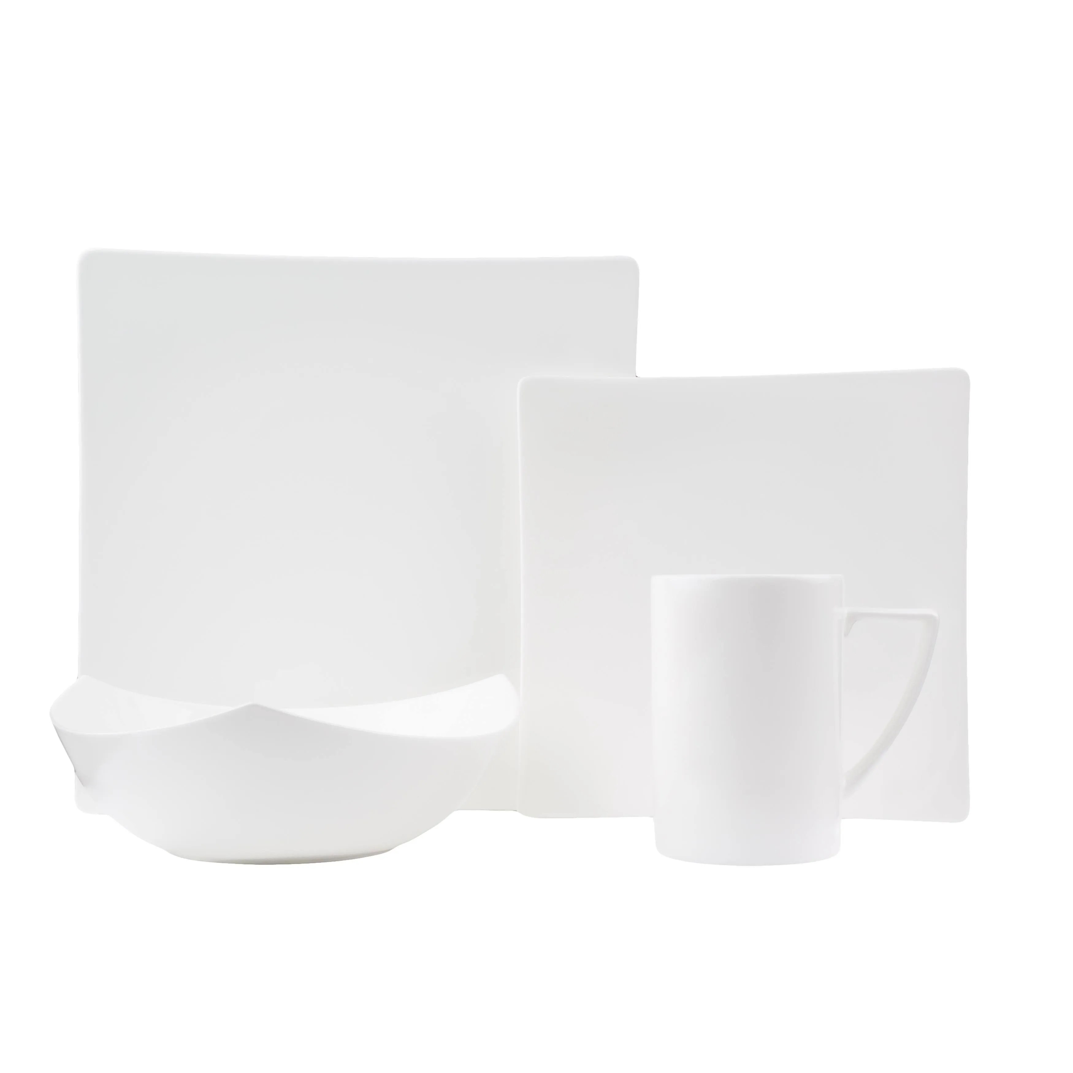 Red Vanilla EW3400-016 Extreme White 16 Piece Dinnerware Set