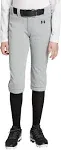 UNDER ARMOUR Youth Girls Softball Pants Small YSD JM M Cropped - Gray New