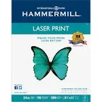 Papel láser premium, 98 brillante, 24 libras, 8-1/2 x 11, blanco, 500 hojas/resma