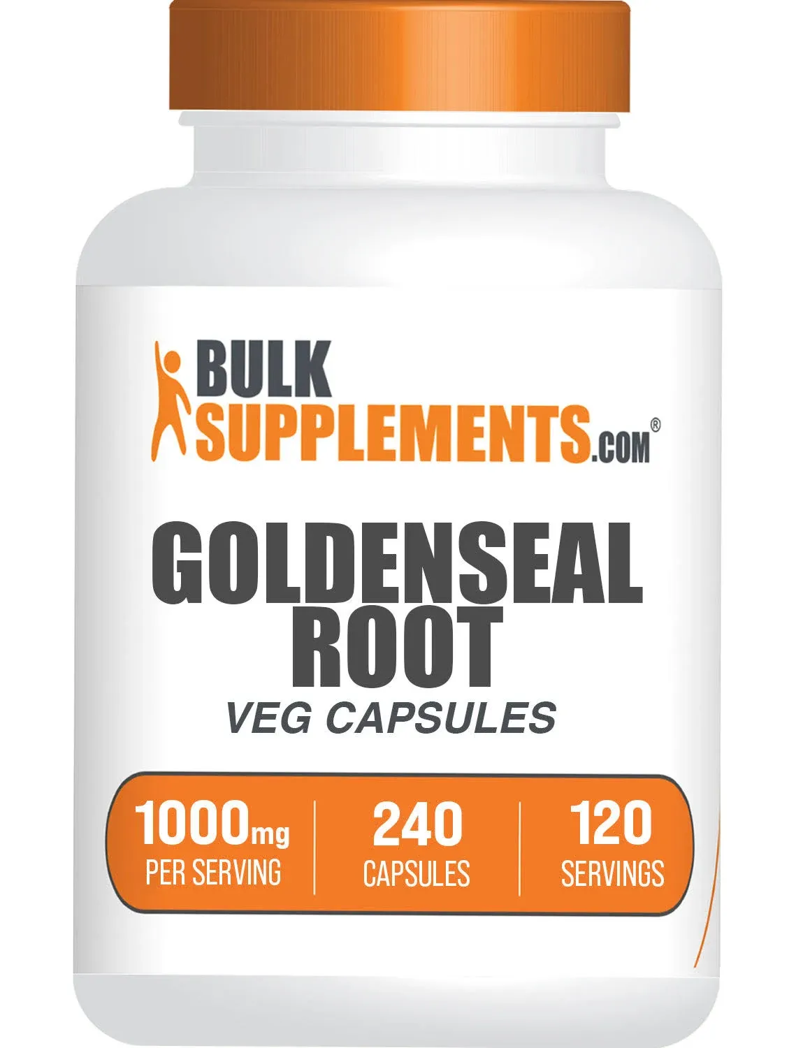 BulkSupplements.com Goldenseal Capsules - Herbal Supplement, Sourced from Golden Seal Root - 1 Goldenseal Root Capsules per Serving, Vegan & Gluten F