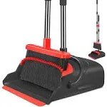 Kelamayi Broom and Dustpan Set for HomeBroom and Dustpan Set, Broom Dustpan Set, Broom and Dustpan Combo for Office, Indoor&Outdoor Sweeping, Stand Up