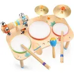 Oathx Kids Drum Set - 11 in 1 Musical Instruments for Toddlers Baby PR