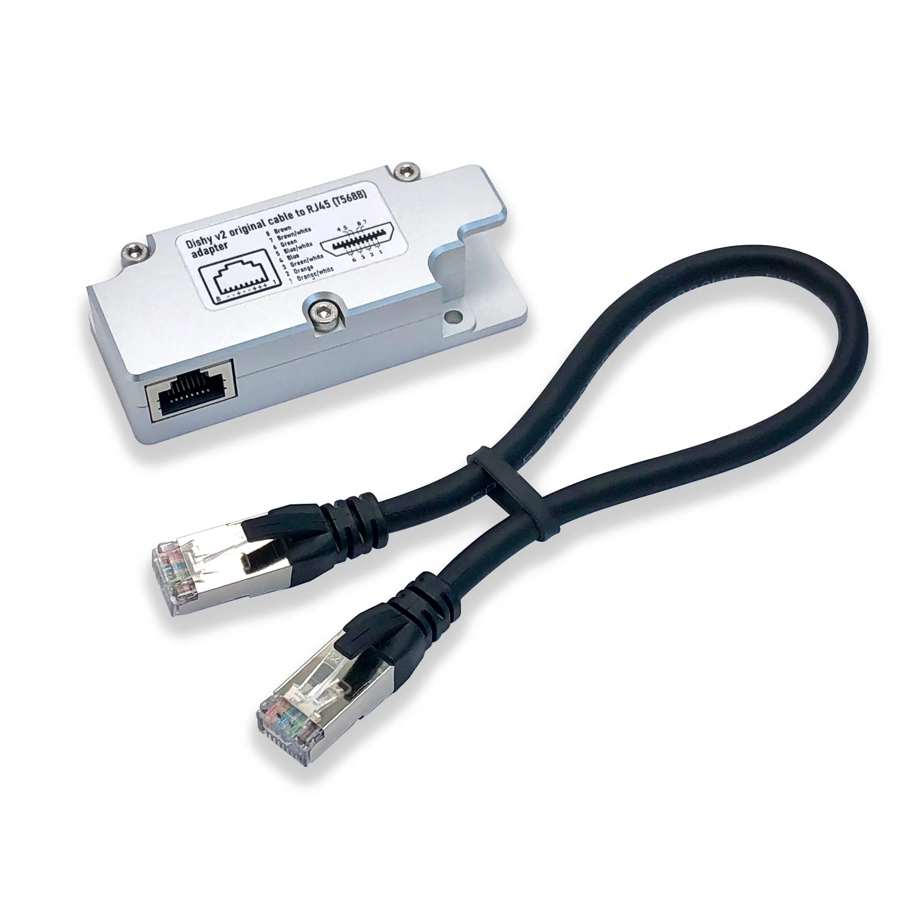 Yaosheng Rectangular Dishy Cable Adapter to RJ45. Connect Your Dishy V2 to PoE ...