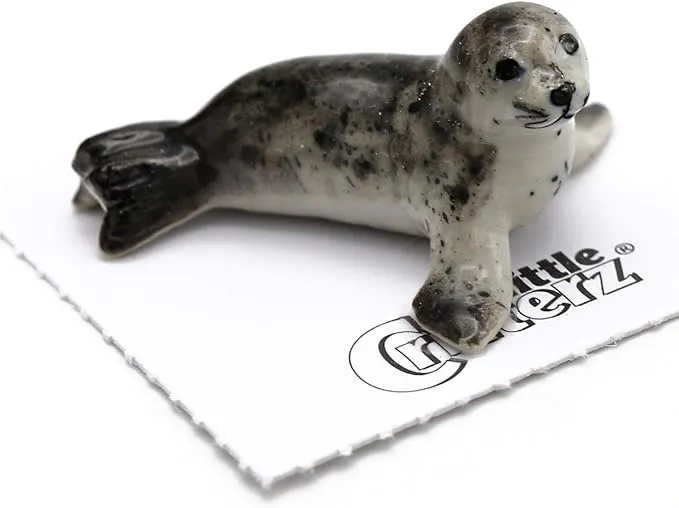 Little Critterz Seal - Harbor Seal Pup &quot;Andre&quot; - Miniature Porcelain Figurine