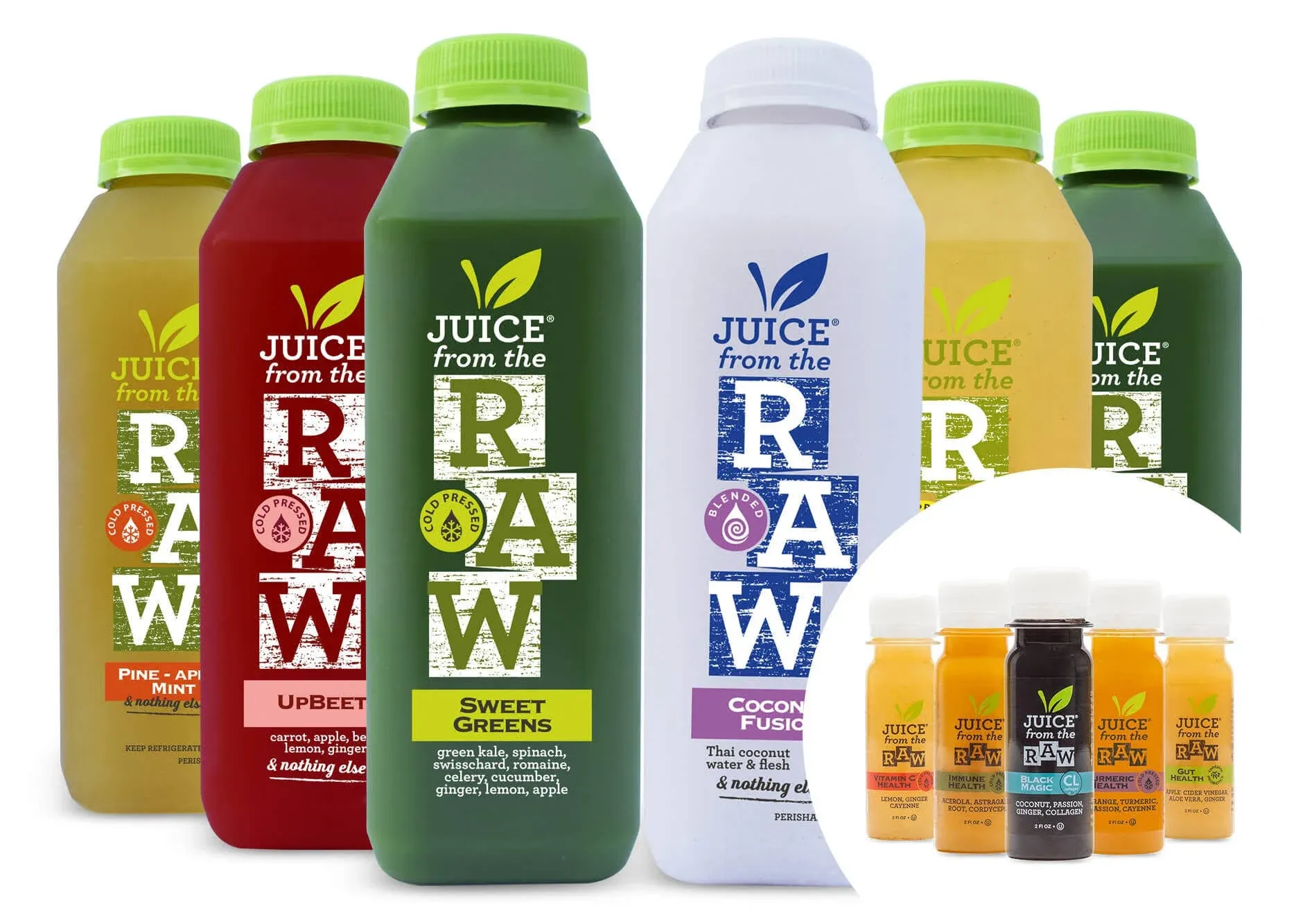 3-Day Juice Cleanse with/or Shots | Juice From the RAW®