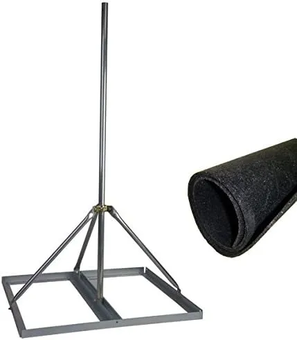 EZ NP-72-200 Non-Penetrating Roof Mount with 2" x 72" Mast w/Roof Mat