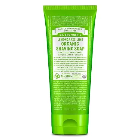 Dr Bronner Shaving Soap Lmngrss Lime 