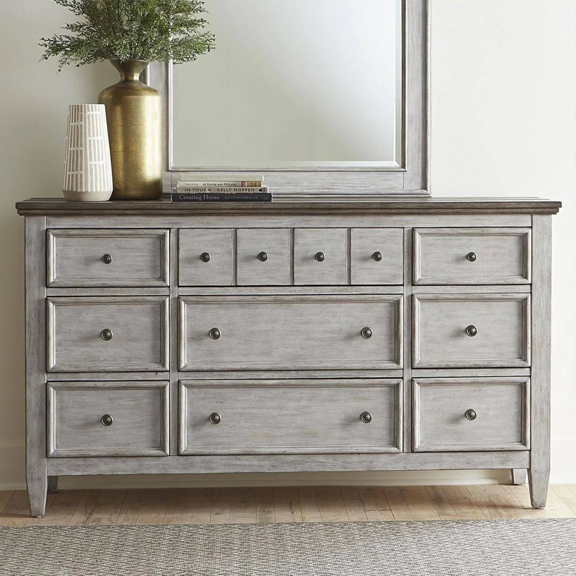 Liberty Furniture Heartland - 9 Drawer Dresser - White