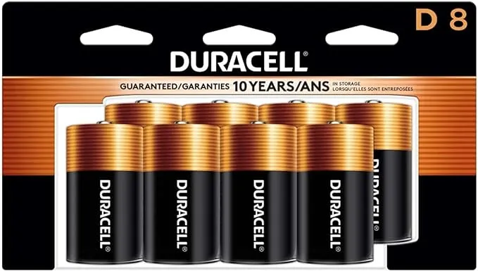 Duracell Coppertop Alkaline D Batteries