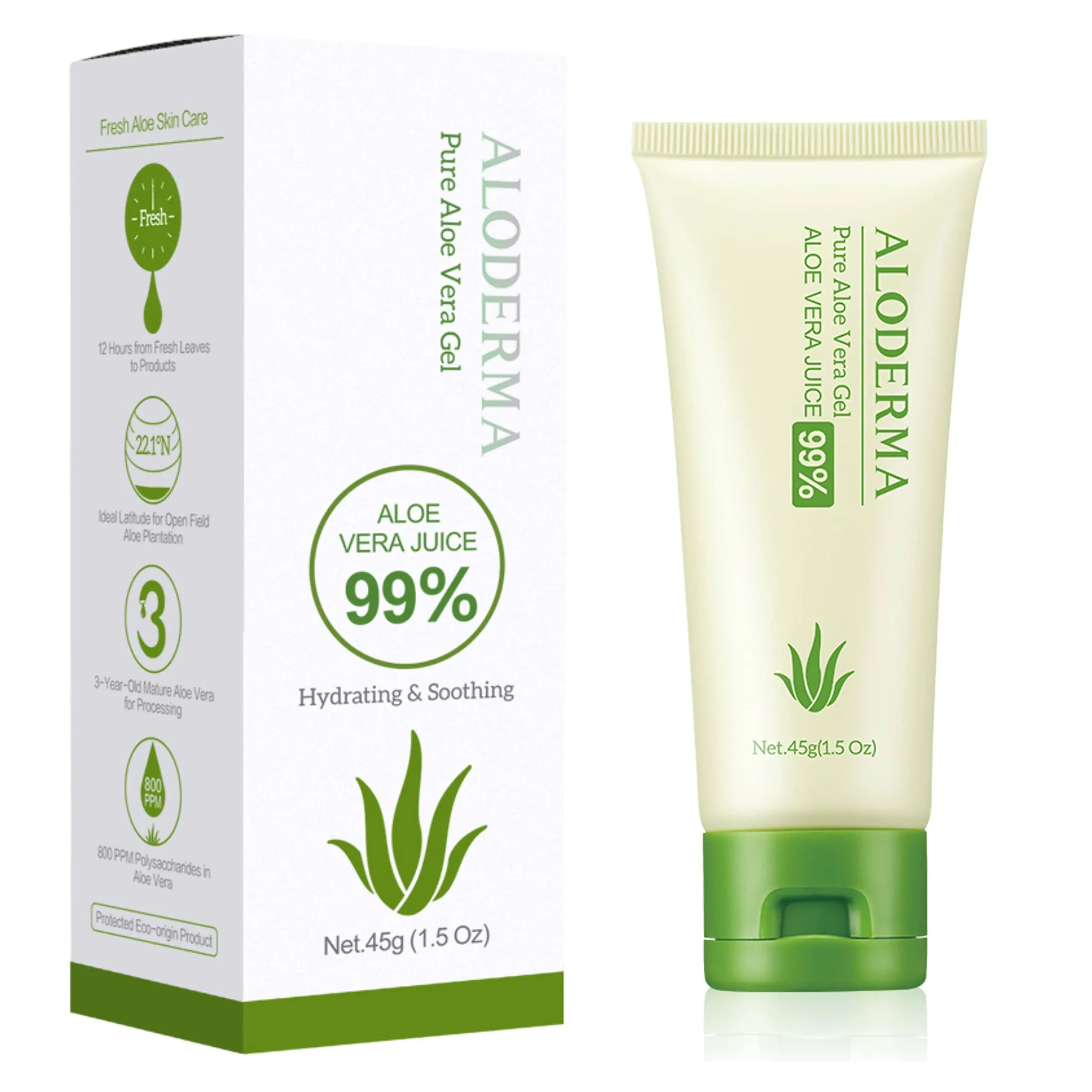 Aloderma 99% Organic Aloe Vera Gel