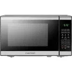 Chefman Countertop Microwave Oven 0.7 Cu. Ft. Digital Stainless Steel Microwave 700 Watts with 6 Auto Menus, 10 Power Levels, Eco Mode, Memory, Mute Function, Child Safety Lock, Easy Clean