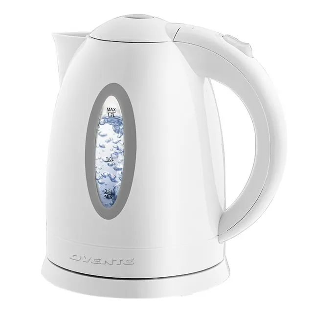 Ovente Electric Kettle Hot Water Heater 1.7 Liter BPA Free Fast Boiling Cordless Water Warmer