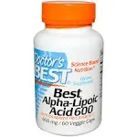 Doctor's Best, Alpha-Lipoic Acid 600, 600 mg, 60 Veggie Caps