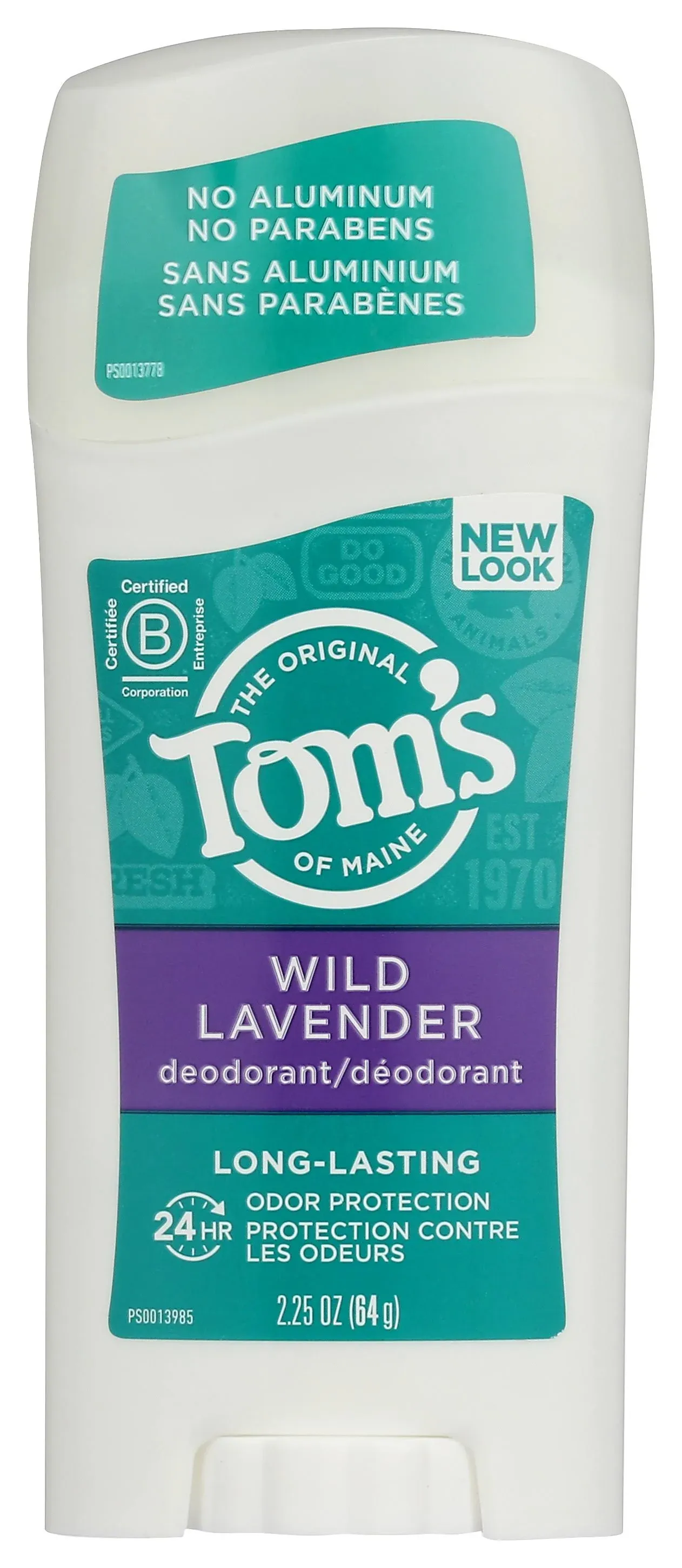 Tom's Deodorant, Long Lasting, Wild Lavender - 2.25 oz