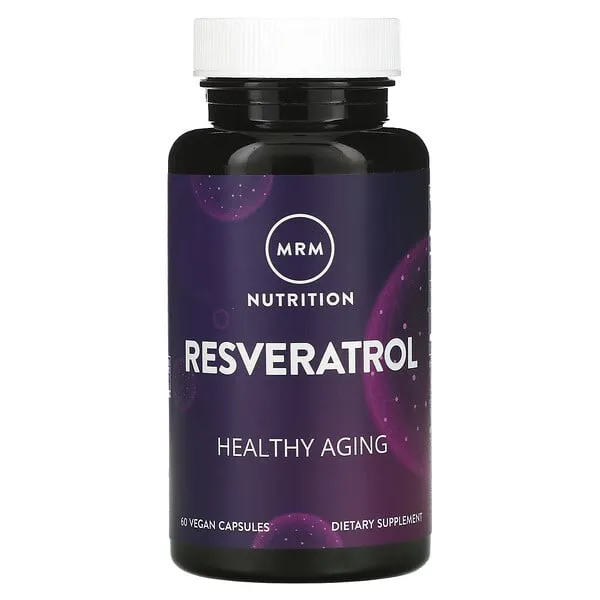 MRM Nutrition Resveratrol | 100mg natural trans-resveratrol | Antioxidant | Gluten-free + vegan | 60 servings