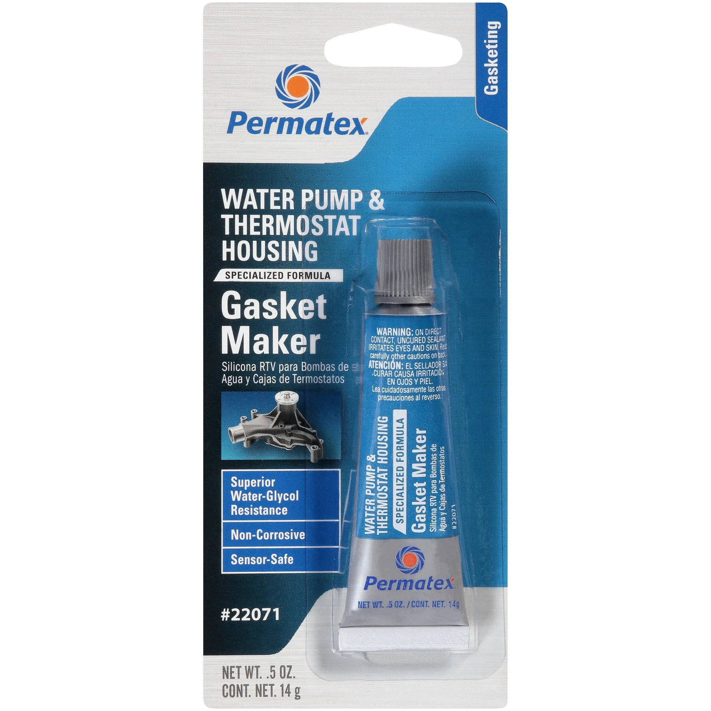 Permatex Water Pump and Thermostat RTV Silicone Gasket Maker 0.5 oz (22071)