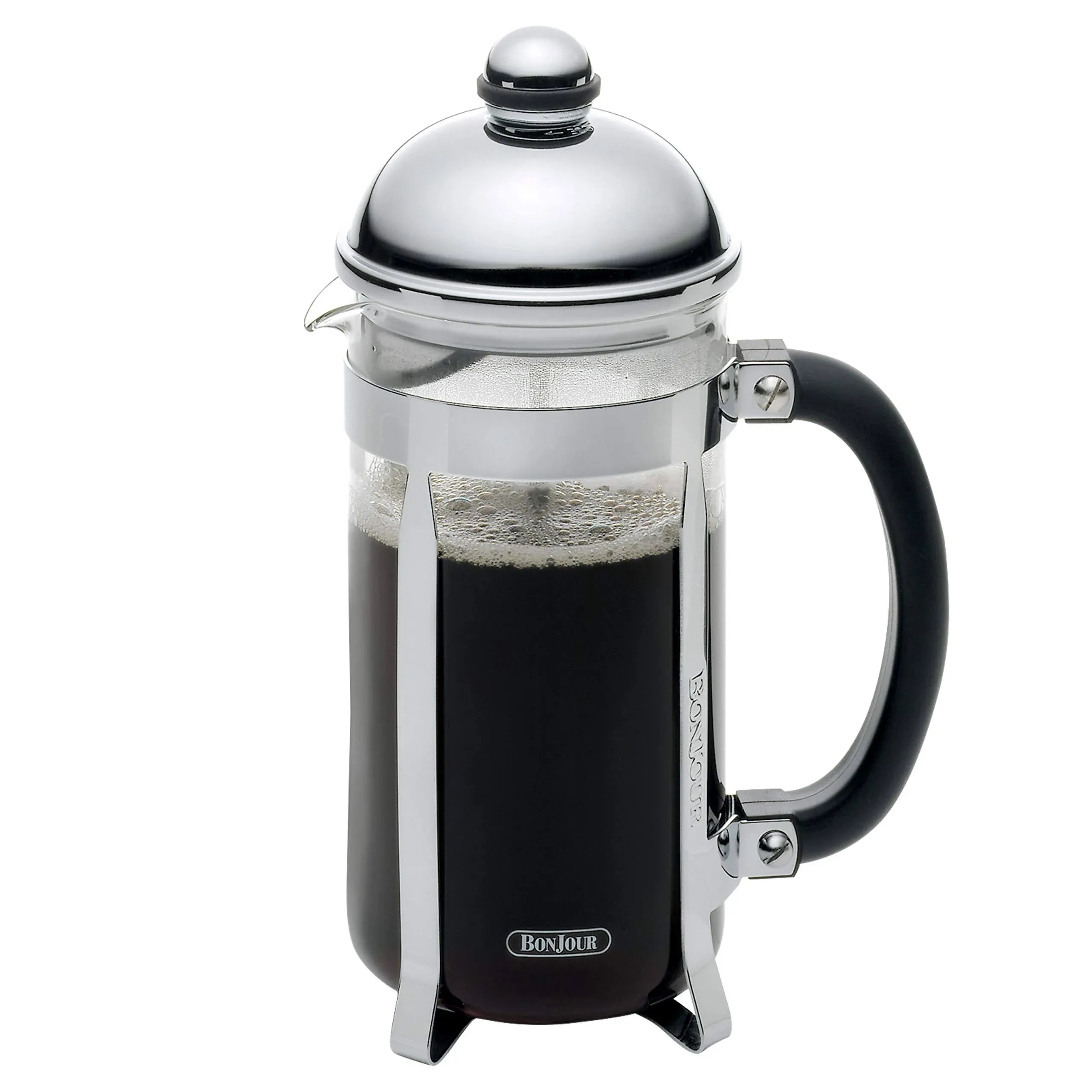  French Press Coffee Maker, 8 Cup, Silver