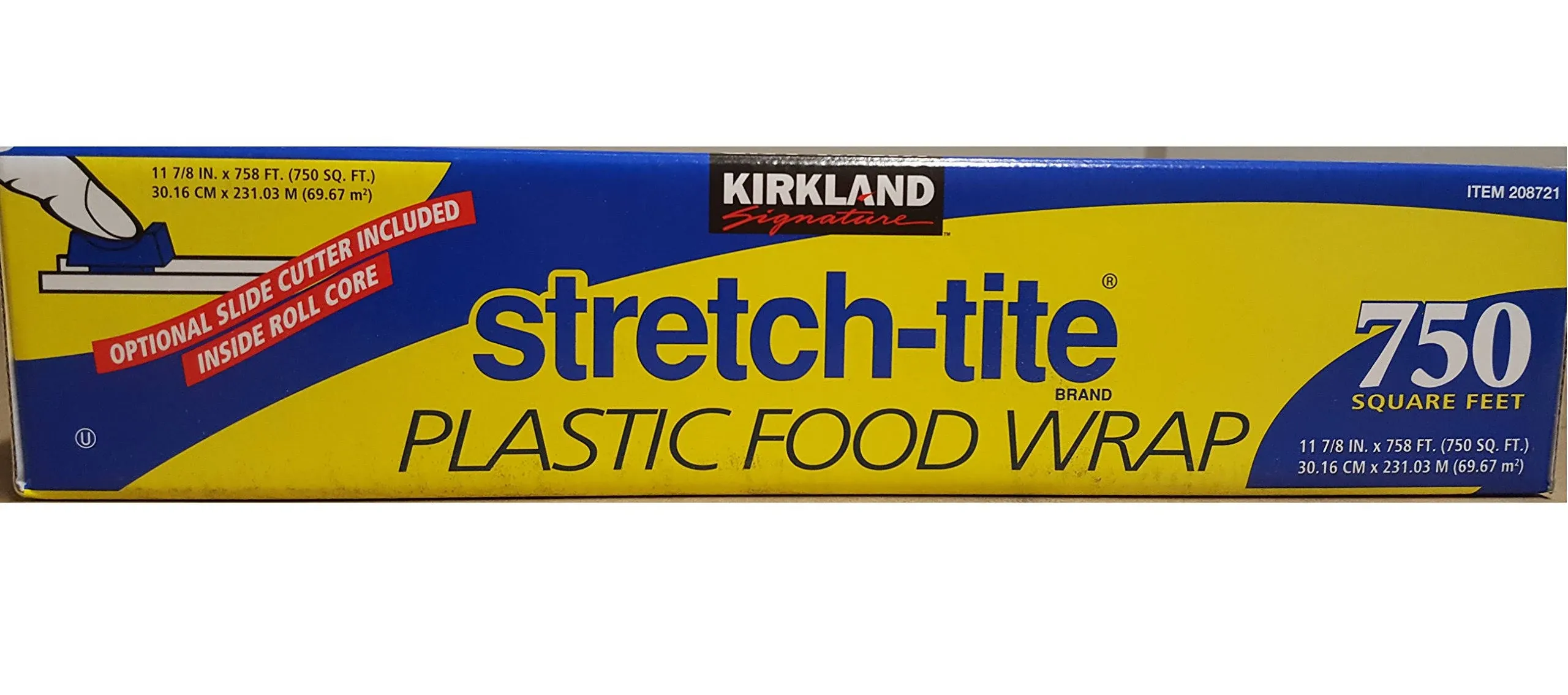 Kirkland Signature Plastic Wrap, Clear - 2 pack