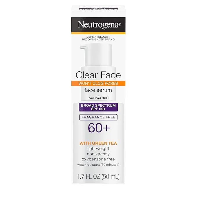 Neutrogena Clear Face Serum Sunscreen SPF 60+