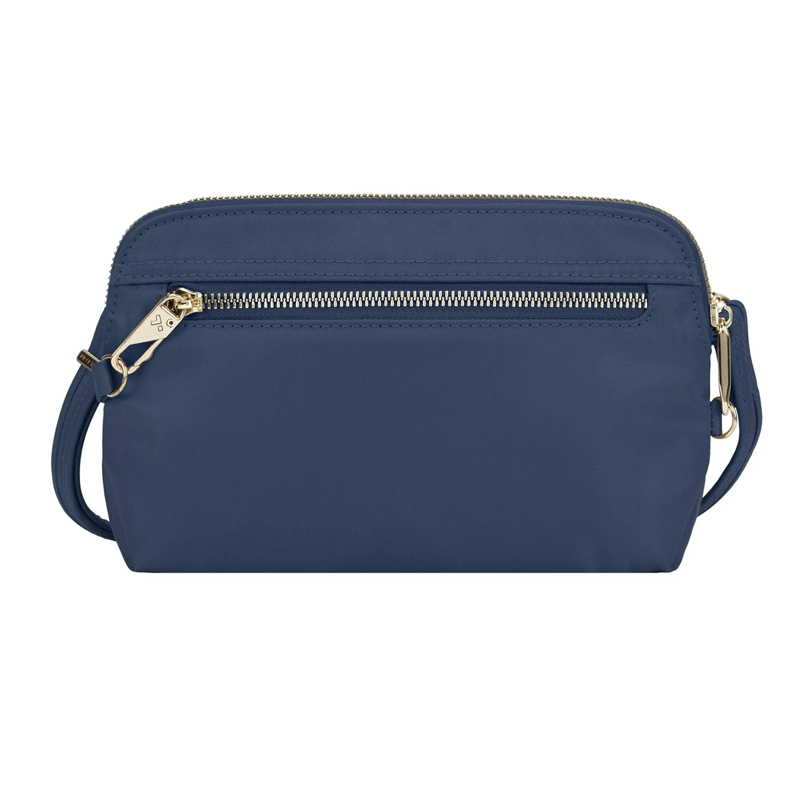 Anti-theft Tailored Convertible Crossbody Clutch In Sapphire