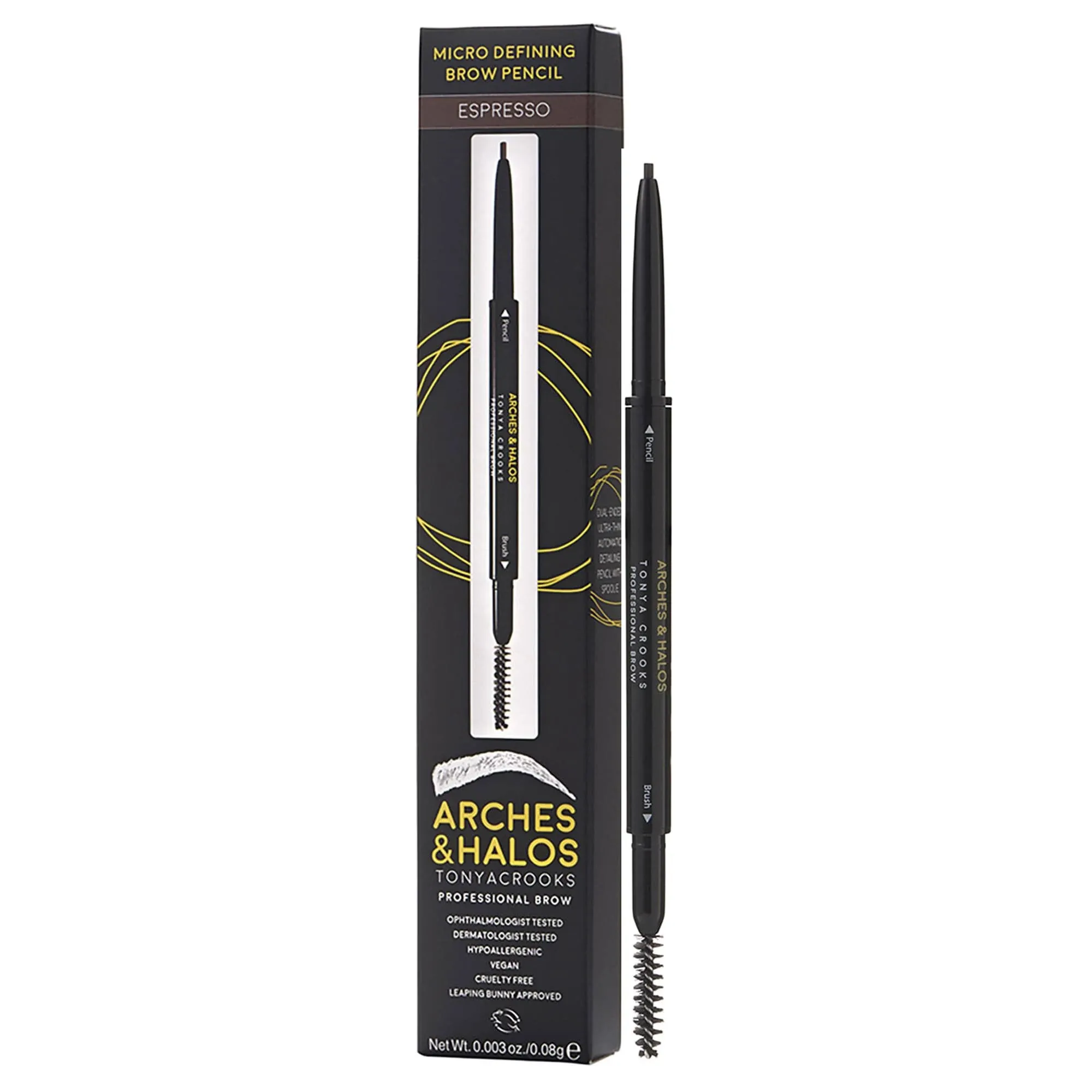 Arches &amp; Halos Micro Defining Brow Pencil Espresso - 0.003oz