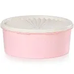 Tupperware Heritage 7.5 Cup Vintage Cookie Canister - Pink